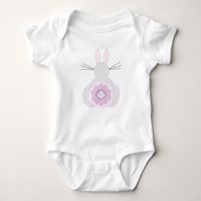 Easter Bunny Body Suit Baby Bodysuit (Front)