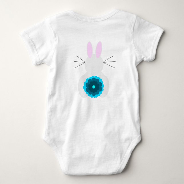 Easter Bunny Body Suit Baby Bodysuit (Back)