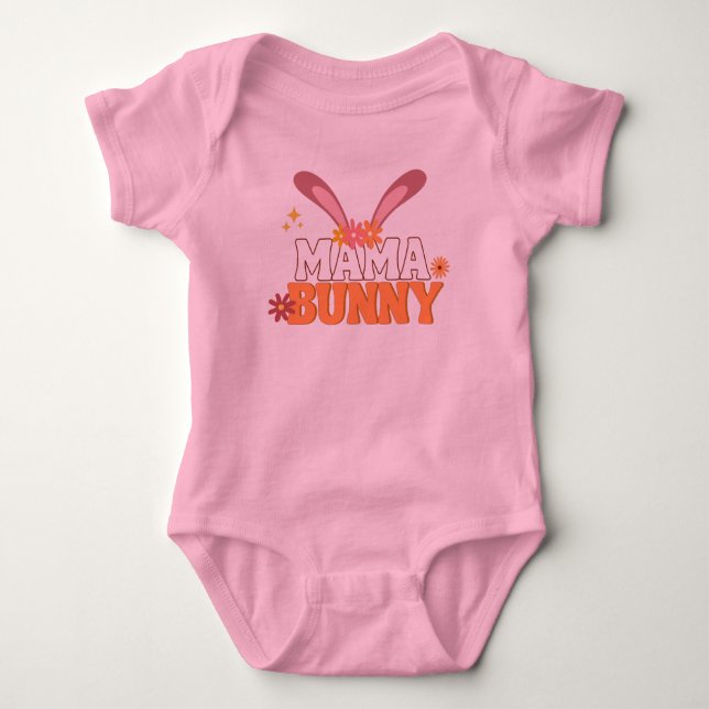 Easter Bunny Body Suit for Kids Baby Bodysuit (Front)