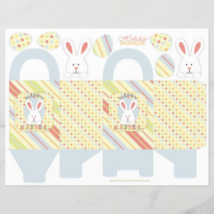 Easter Bunny Box Template Flyer