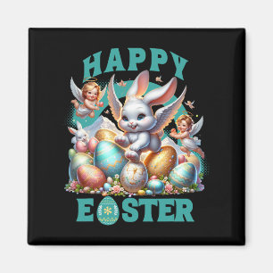 Easter Bunny Boy's Shirt Easter Bysket Girls Top Magnet