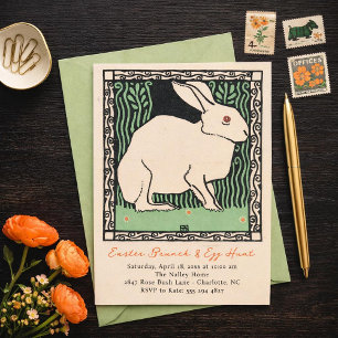 Easter Bunny Brunch and Egg Hunt Invitation