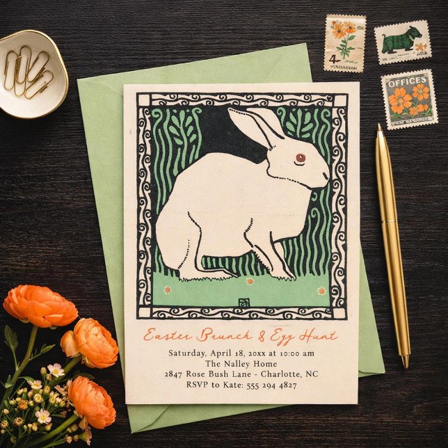 Easter Bunny Brunch and Egg Hunt Invitation (Creator Uploaded)