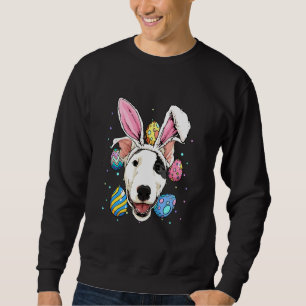 Easter Bunny Bull Terrier Dog Kids Men Women Sweatshirt