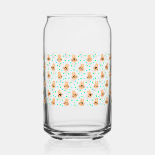 Easter Bunny Can Glass