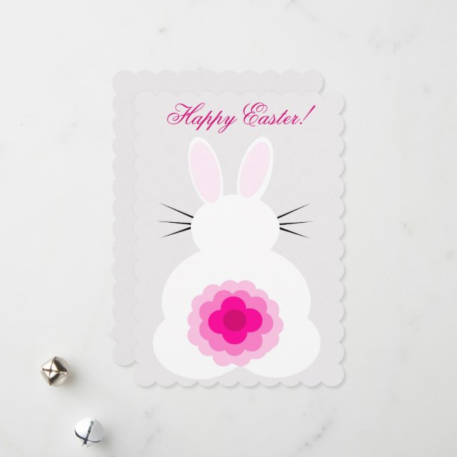 Easter Bunny Card (Front/Back In Situ)