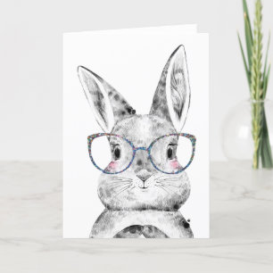 Easter, Bunny card, Bunny note card, thank you Card