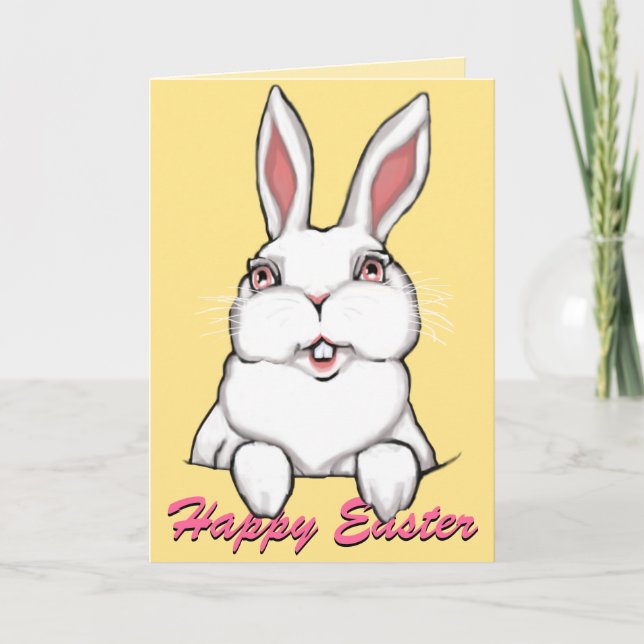 Easter Bunny Cards Personalised Easter Cards (Front)