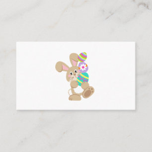 Easter Bunny Carrying Eggs Calling Card