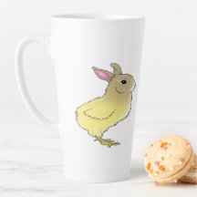 Easter Bunny Chick Chunny Latte Mug