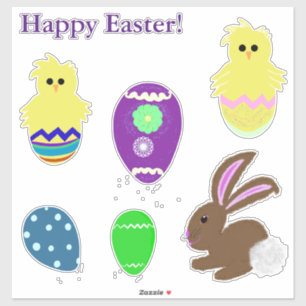 Easter Bunny Chick Eggs Laser Cut Vinyl