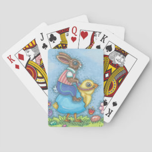 EASTER BUNNY & CHICK PLAYING CARDS Poker