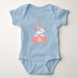 easter bunny christian design baby bodysuit