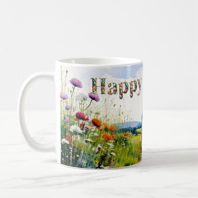 Easter bunny coffee mug (Left)