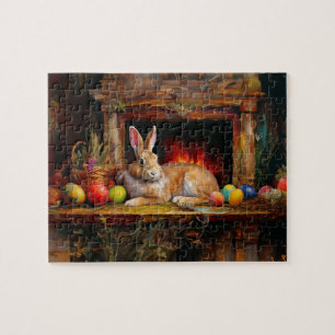 Easter Bunny Colourful Easter eggs  Jigsaw Puzzle