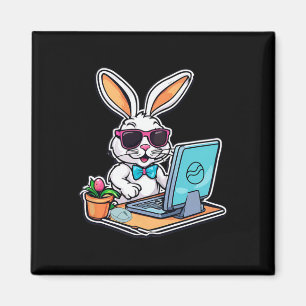 Easter Bunny Computer Video Game Lovers 1 Magnet
