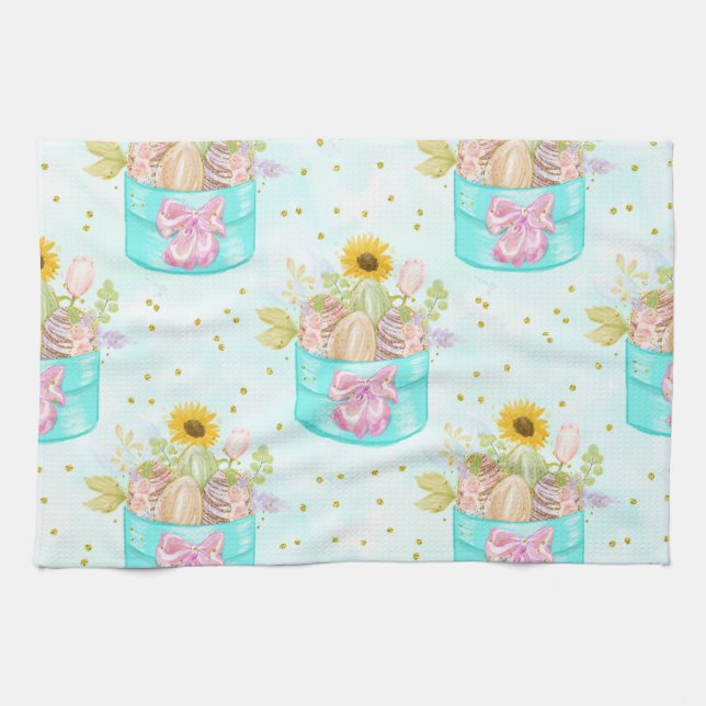 Easter Bunny Costume Tea Towel (Horizontal)