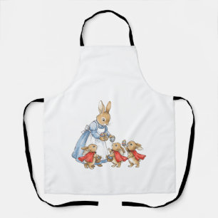 Easter Bunny Cottagecore Vintage Rabbit Women Girl Apron