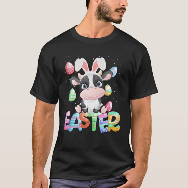 Easter Bunny Cow   Easter Cow T-Shirt (Front)