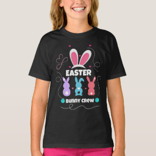 Easter Bunny Crew Girl’s T-Shirt – Cute Family Eas