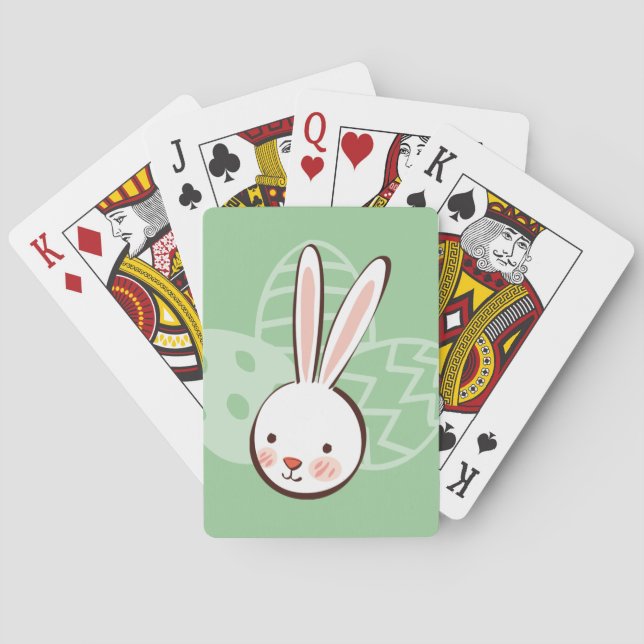 Easter Bunny Custom Playing Cards (Back)