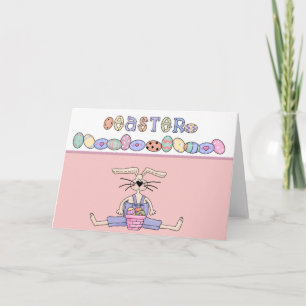 Easter Bunny D8 - Easter Greeting Card