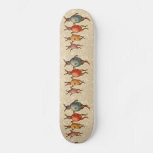 Easter Bunny Dancing Eggs Skateboard