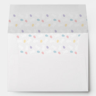 Easter Bunny Decorated Egg Pattern Envelope