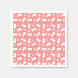 Easter Bunny Decorated Egg Pattern Napkin