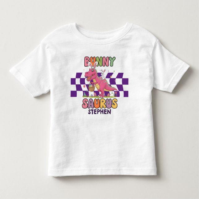 Easter Bunny Dino-Saurus Toddler T-shirt (Front)