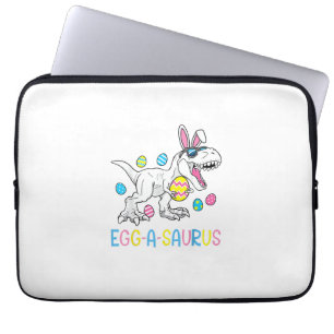 Easter Bunny Dinosaur Egg A Saurus TRex Kids Boys  Laptop Sleeve