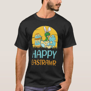 Easter Bunny Dinosaur Rex Eggs Boys Kids Girl Rawr T-Shirt