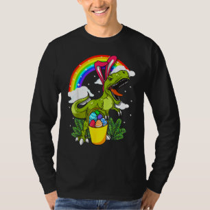 Easter Bunny Dinosaur T Rex Costume Adults Boys Gi T-Shirt