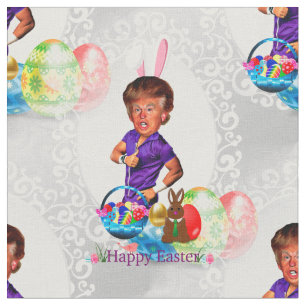 easter bunny donald trump fabric