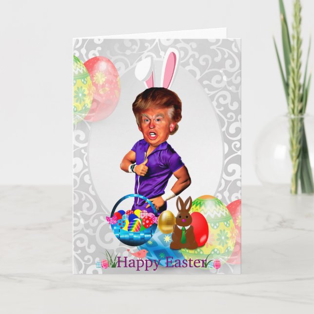 easter bunny donald trump holiday card (Front)