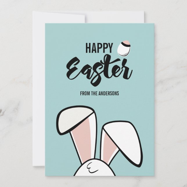 Easter Bunny Ears Card (Front)