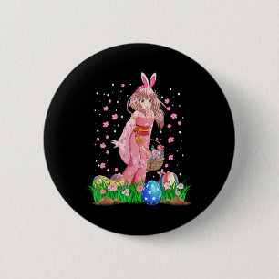 Easter Bunny Ears Kawaii Japanese Anime Manga Teen 6 Cm Round Badge