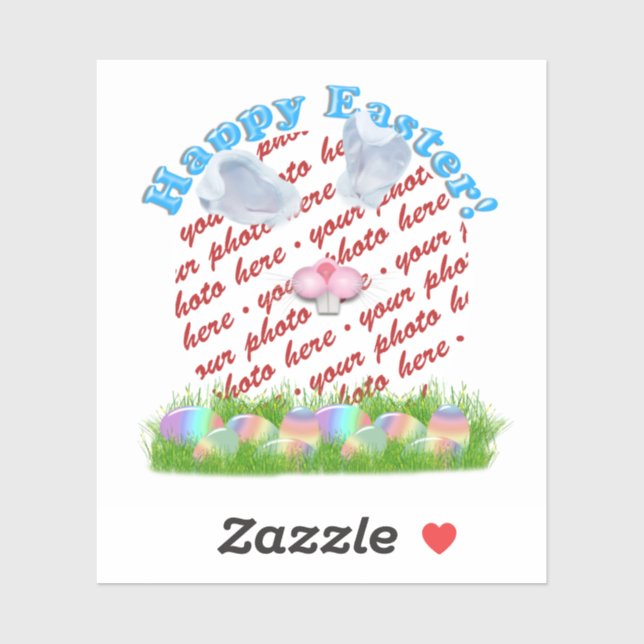 Easter Bunny (Ears & Nose Adjustable) Photo Frame (Sheet)