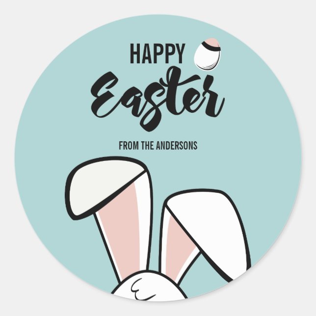 Easter Bunny Ears Sticker (Front)