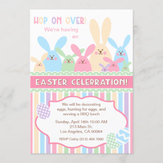 Easter Bunny Easter Celebration Party Invitation