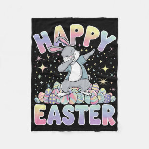 Easter Bunny Easter Egg  Fleece Blanket