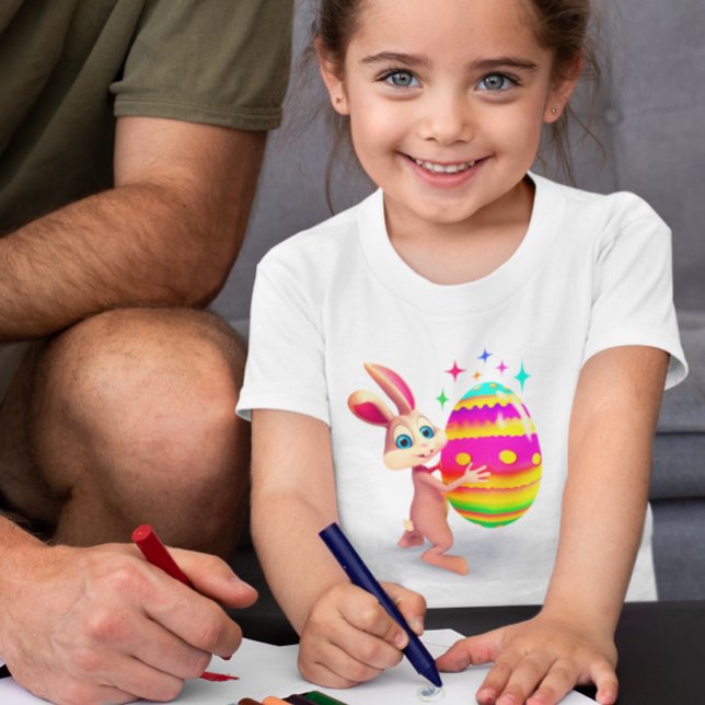 Easter Bunny Easter Egg Happy Easter Egg Hunt Cute Toddler T-Shirt (Creator Uploaded)