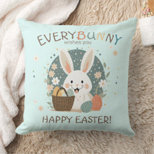 Easter Bunny Egg Basket ID1013 Cushion
