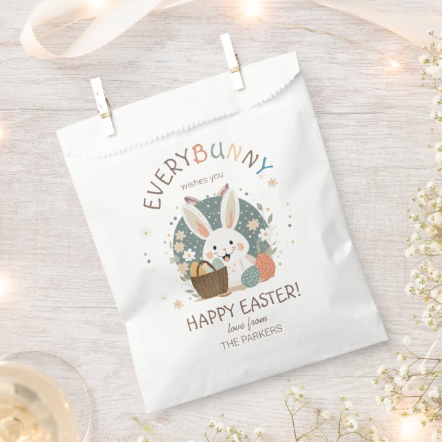 Easter Bunny Egg Basket ID1013 Favour Bags (Clipped)