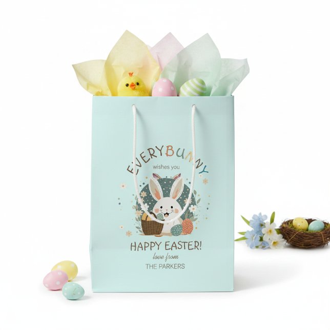 Easter Bunny Egg Basket ID1013 Medium Gift Bag (Creator Uploaded)