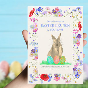 Easter Bunny Egg Hunt and Brunch Invitation