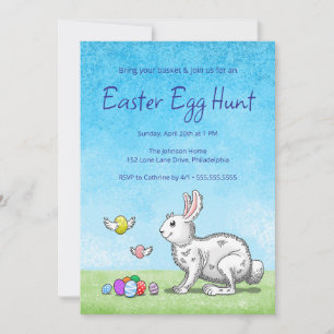 Easter Bunny Egg Hunt Invitation