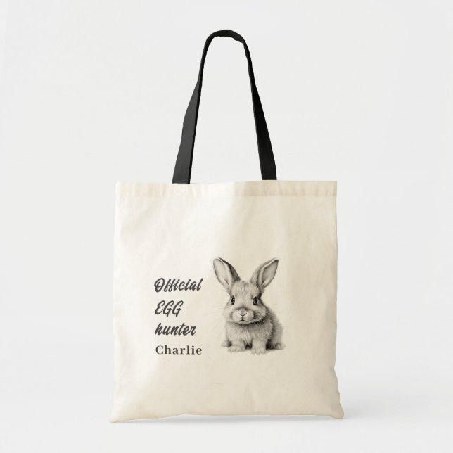 Easter Bunny Egg Hunt Kid's Tote (Front)