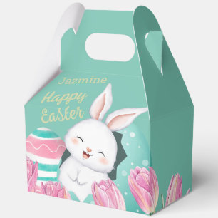 Easter Bunny Egg Tulips Favour Box