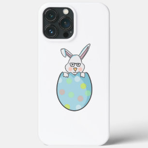 Easter Bunny Egg With Glasses iPhone 13 Pro Max Case